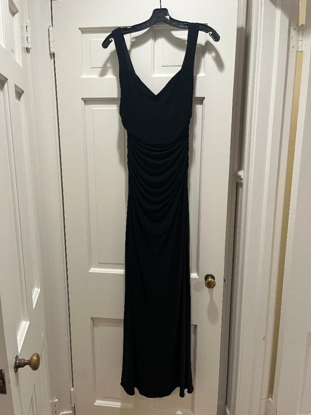 Laundry Shelli Segal Black Ruched Sweetheart Gown